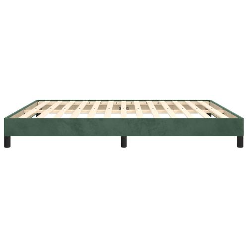 Cadre De Lit Vert Foncé 180x200 Cm Velours