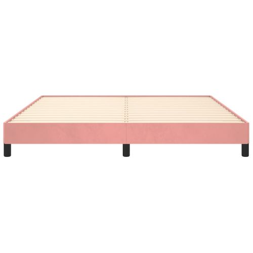 Cadre De Lit Sans Matelas Rose 180x200 Cm Velours