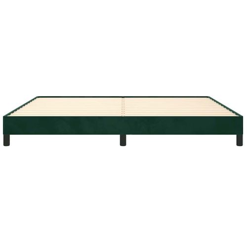 Cadre De Lit Sans Matelas Vert Foncé 200x200 Cm Velours