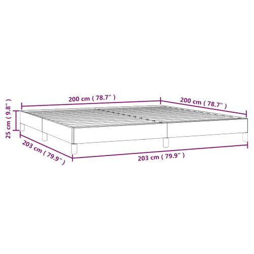 Cadre De Lit Sans Matelas Vert Foncé 200x200 Cm Velours