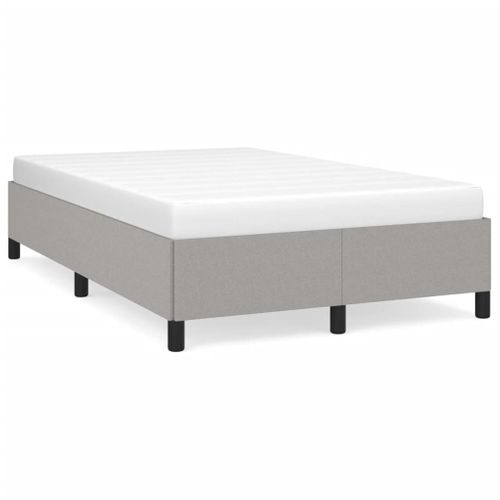 Cadre De Lit Sans Matelas Gris Clair 120x200 Cm Tissu
