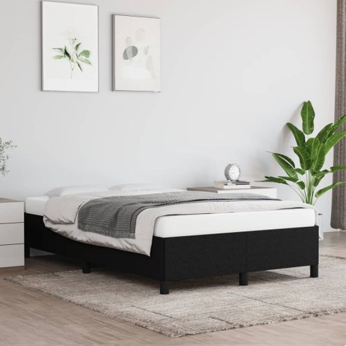 Cadre De Lit Sans Matelas Noir 120x200 Cm Tissu