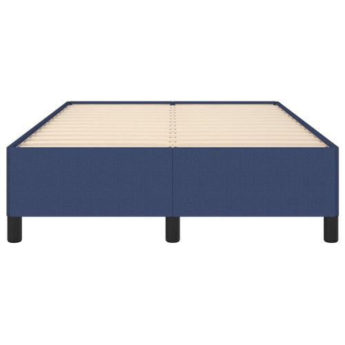 Cadre De Lit Sans Matelas Bleu 120x200 Cm Tissu