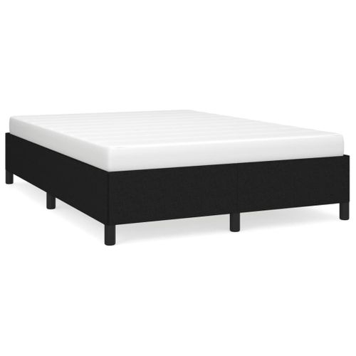 Cadre De Lit Sans Matelas Noir 140x190 Cm Tissu