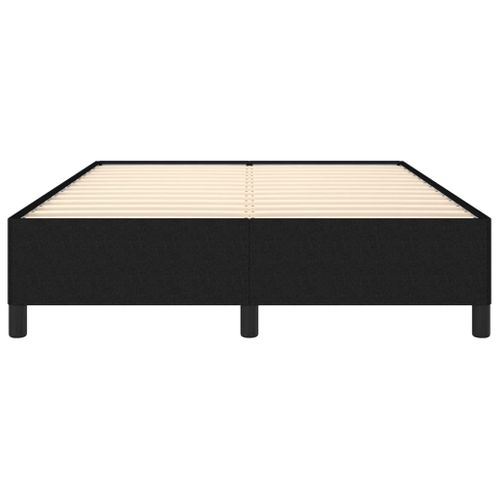 Cadre De Lit Sans Matelas Noir 140x190 Cm Tissu