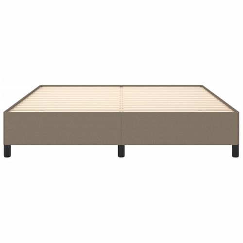 Cadre De Lit Sans Matelas Taupe 160x200 Cm Tissu