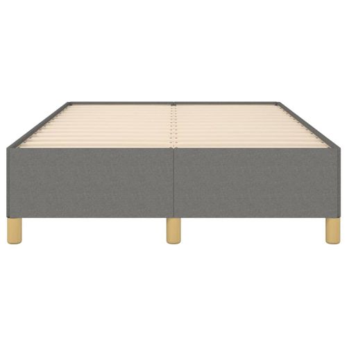 Cadre De Lit Sans Matelas Gris Foncé 120x200 Cm Tissu