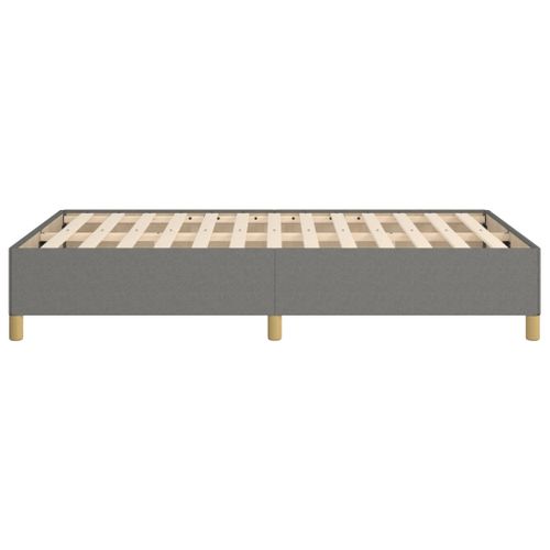 Cadre De Lit Sans Matelas Gris Foncé 120x200 Cm Tissu