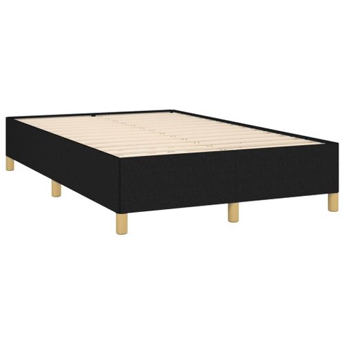 Cadre De Lit Sans Matelas Noir 120x200 Cm Tissu