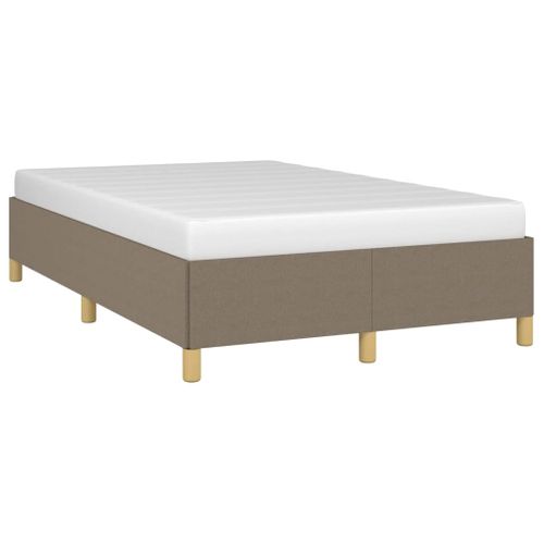 Cadre De Lit Sans Matelas Taupe 120x200 Cm Tissu