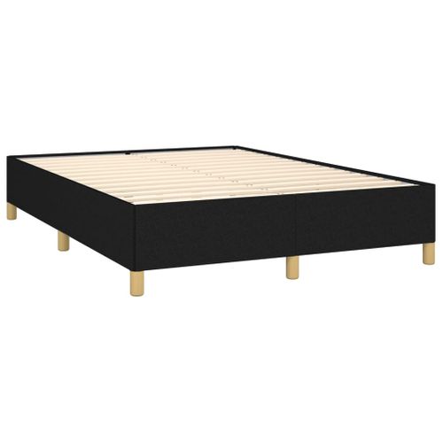 Cadre De Lit Sans Matelas Noir 140x190 Cm Tissu