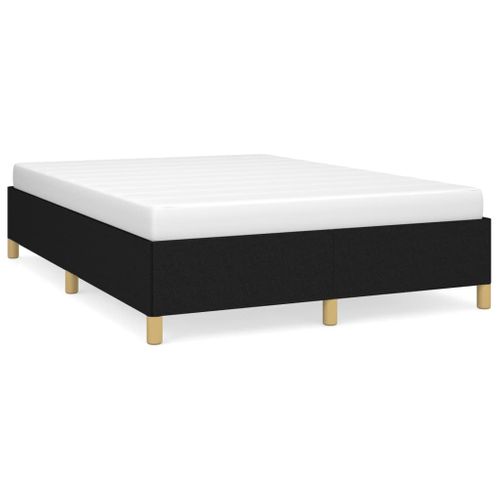 Cadre De Lit Sans Matelas Noir 140x190 Cm Tissu