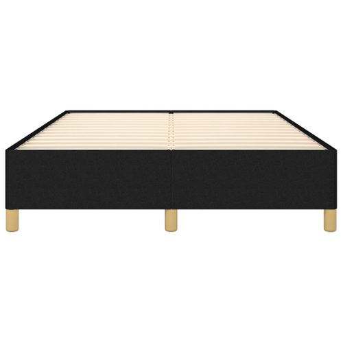 Cadre De Lit Sans Matelas Noir 140x190 Cm Tissu
