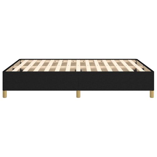 Cadre De Lit Sans Matelas Noir 140x190 Cm Tissu