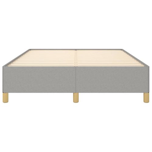 Cadre De Lit Sans Matelas Gris Clair 140x200 Cm Tissu