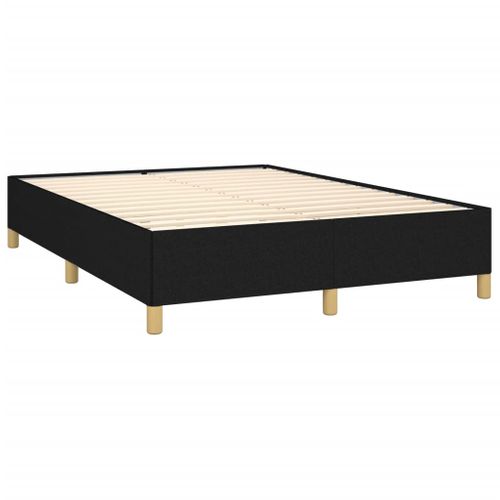 Cadre De Lit Sans Matelas Noir 140x200 Cm Tissu