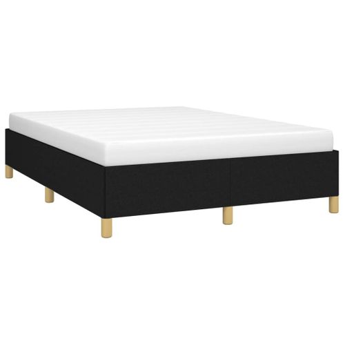 Cadre De Lit Sans Matelas Noir 140x200 Cm Tissu