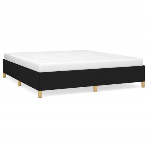 Cadre De Lit Sans Matelas Noir 160x200 Cm Tissu