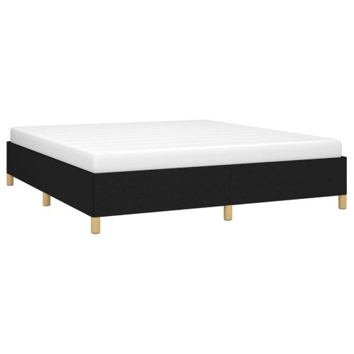 Cadre De Lit Sans Matelas Noir 180x200 Cm Tissu