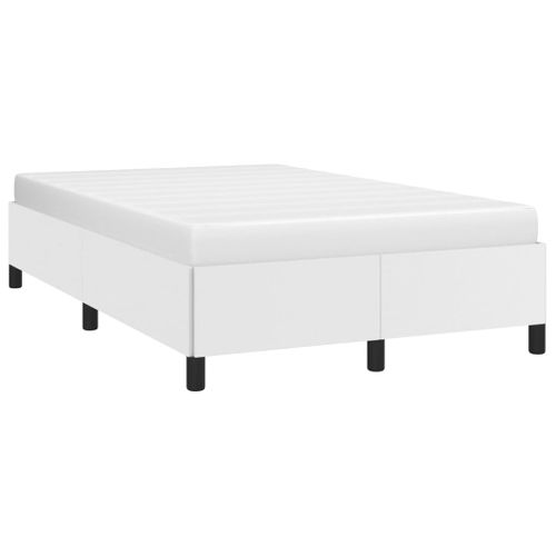 Cadre De Lit Sans Matelas Blanc 120x200 Cm Simili