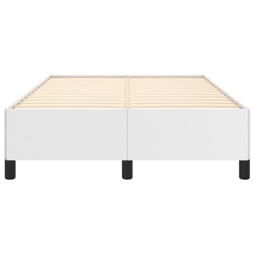Cadre De Lit Sans Matelas Blanc 120x200 Cm Simili