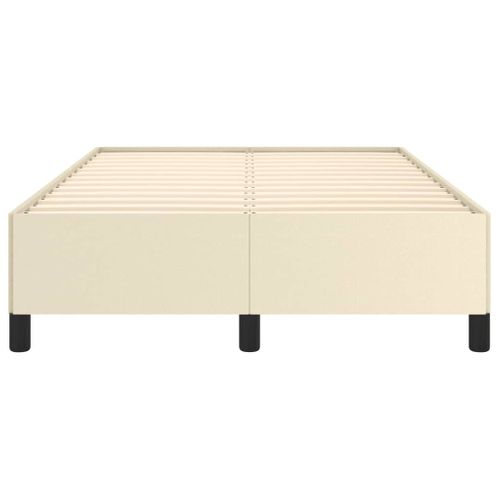 Cadre De Lit Crème 120x200 Cm Simili