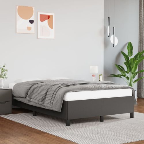 Cadre De Lit Sans Matelas Gris 120x200 Cm Simili
