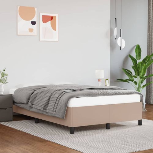 Cadre De Lit Sans Matelas Cappuccino 120x200 Cm Simili