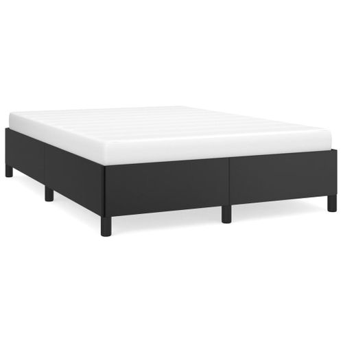Cadre De Lit Sans Matelas Noir 140x190 Cm Simili