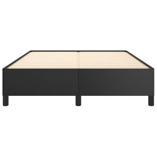 Cadre De Lit Sans Matelas Noir 140x190 Cm Simili