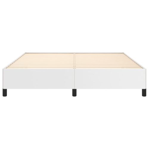 Cadre De Lit Sans Matelas Blanc 180x200 Cm Simili