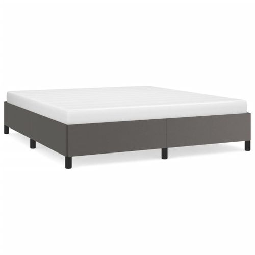 Cadre De Lit Sans Matelas Gris 180x200 Cm Simili