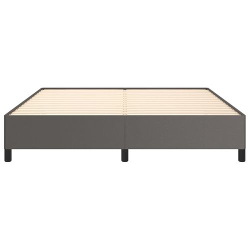 Cadre De Lit Sans Matelas Gris 180x200 Cm Simili
