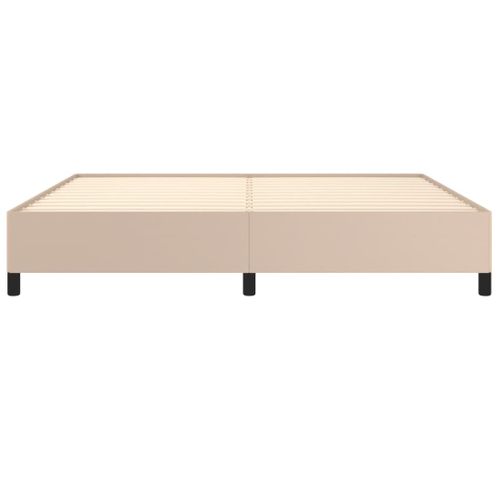 Cadre De Lit Sans Matelas Cappuccino 200x200 Cm Simili