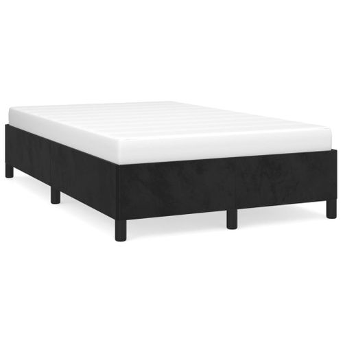 Cadre De Lit Sans Matelas Noir 120x200 Cm Velours