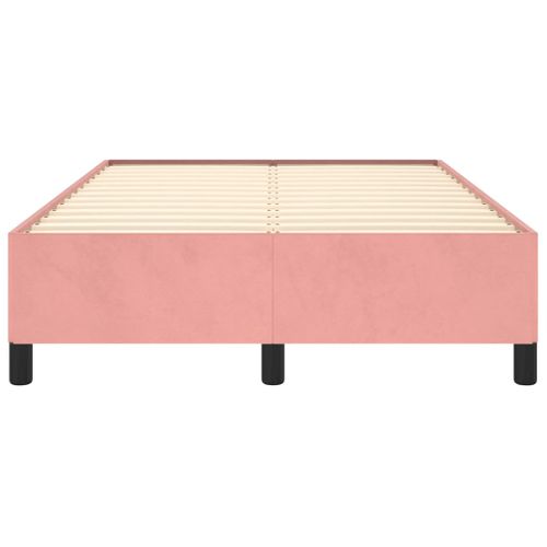Cadre De Lit Sans Matelas Rose 120x200 Cm Velours