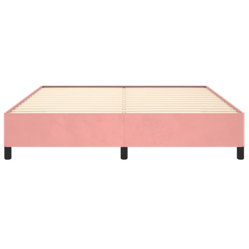 Cadre De Lit Sans Matelas Rose 180x200 Cm Velours