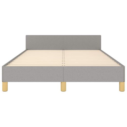 Cadre De Lit Sans Matelas Gris Clair 120x200 Cm Tissu