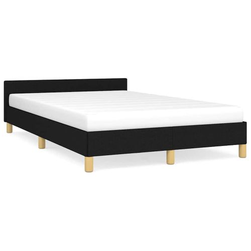 Cadre De Lit Sans Matelas Noir 120x200 Cm Tissu