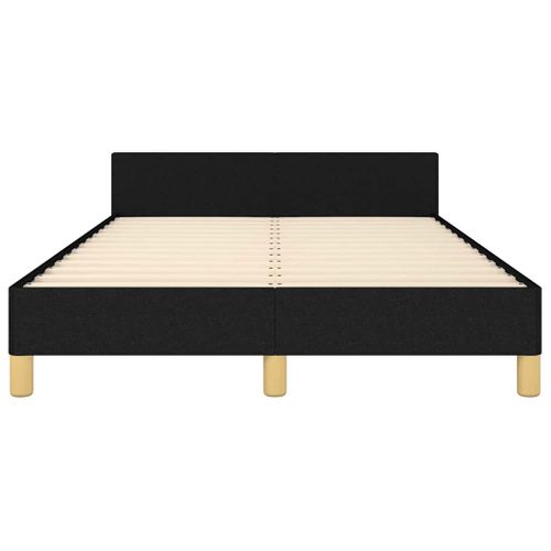 Cadre De Lit Sans Matelas Noir 120x200 Cm Tissu