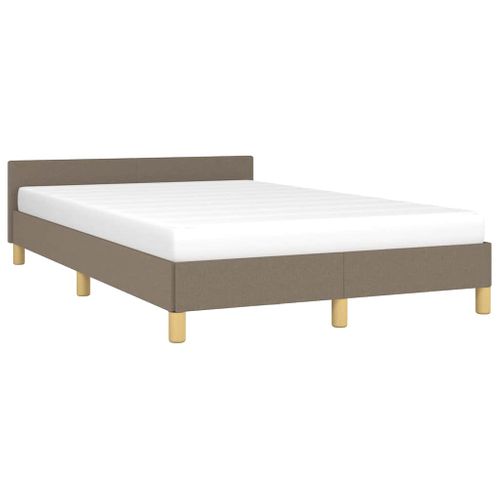 Cadre De Lit Sans Matelas Taupe 120x200 Cm Tissu