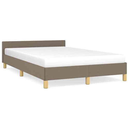 Cadre De Lit Sans Matelas Taupe 120x200 Cm Tissu