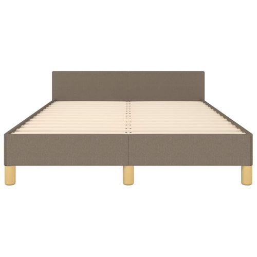 Cadre De Lit Sans Matelas Taupe 120x200 Cm Tissu