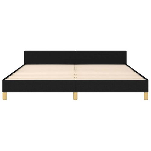 Cadre De Lit Sans Matelas Noir 160x200 Cm Tissu