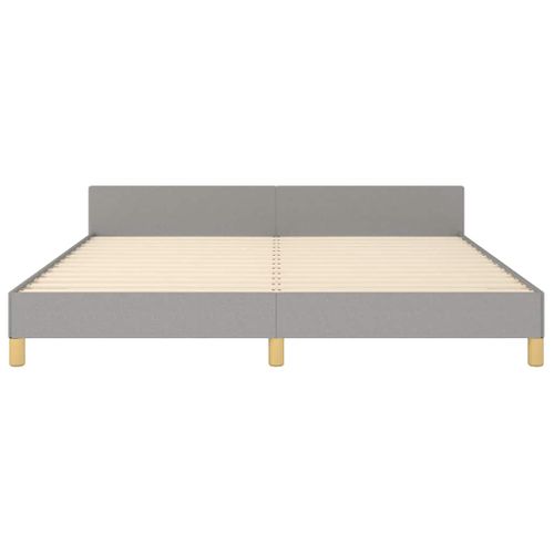 Cadre De Lit Sans Matelas Gris Clair 180x200 Cm Tissu