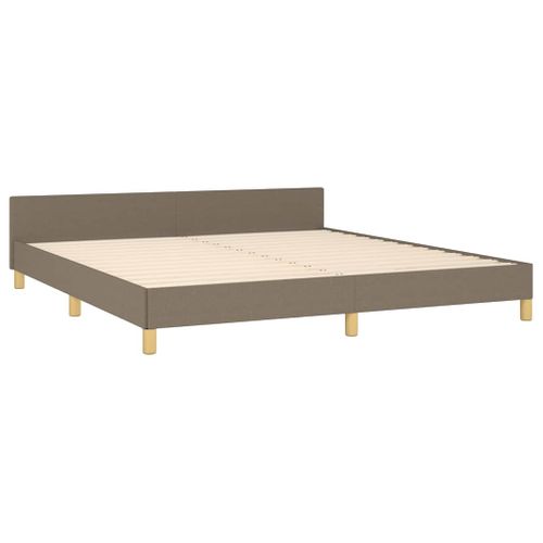 Cadre De Lit Sans Matelas Taupe 180x200 Cm Tissu