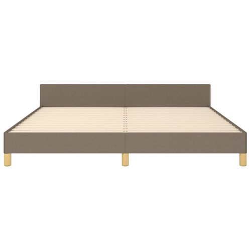 Cadre De Lit Sans Matelas Taupe 180x200 Cm Tissu