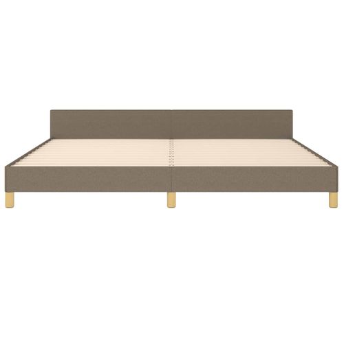 Cadre De Lit Sans Matelas Taupe 200x200 Cm Tissu