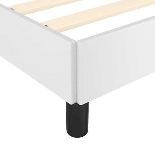 Cadre De Lit Avec Tête De Lit Blanc 100x200 Cm