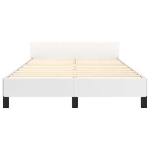 Cadre De Lit Avec Tête De Lit Sans Matelas Blanc 120x200 Cm